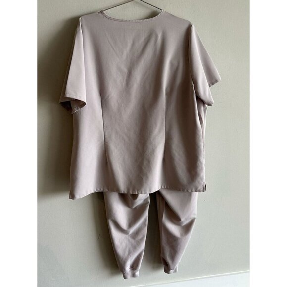 FIGS Zamora Womens Scrub Top Jogger Pants Set Slate Grey Neon Green Size XXL - Picture 6 of 14